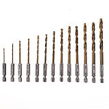 Свердло по металу титан Tagred TA1115 титанові свердла для металу, фото 3