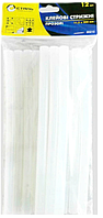 Стрижні клейові 20 см 12 шт. прозорі