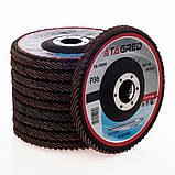 Шліфувальний диск з ламелями 125 мм P36 для шліфування Tagred TA1004, фото 3