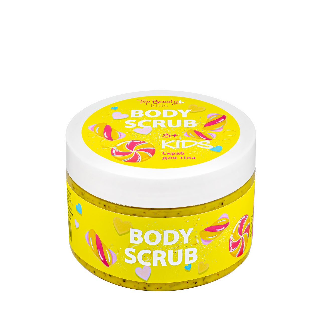 Скраб для тіла дитячий Top Beauty Body Scrub Kids від 3+ років з ароматом жуйки, 250 мл, фото 1