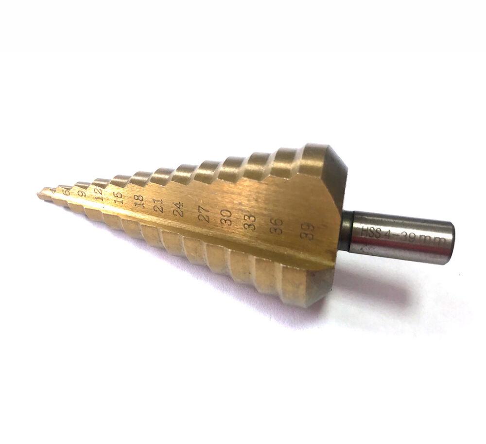 Ступеневе конічне свердло 4-39 мм HSS для металу та пластику Tagred TA4035, фото 1