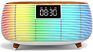 Портативна Bluetooth колонка з годинником та бездротовою зарядкою NSP0384 Стильна Bluetooth колонка з підсвічуванням, фото 8