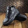 Зимові чоловічі шкіряні черевики, кросівки чорні утеплені з натуральної шкіри на хутрі на зиму для чоловіків, розмір 40-45, фото 7