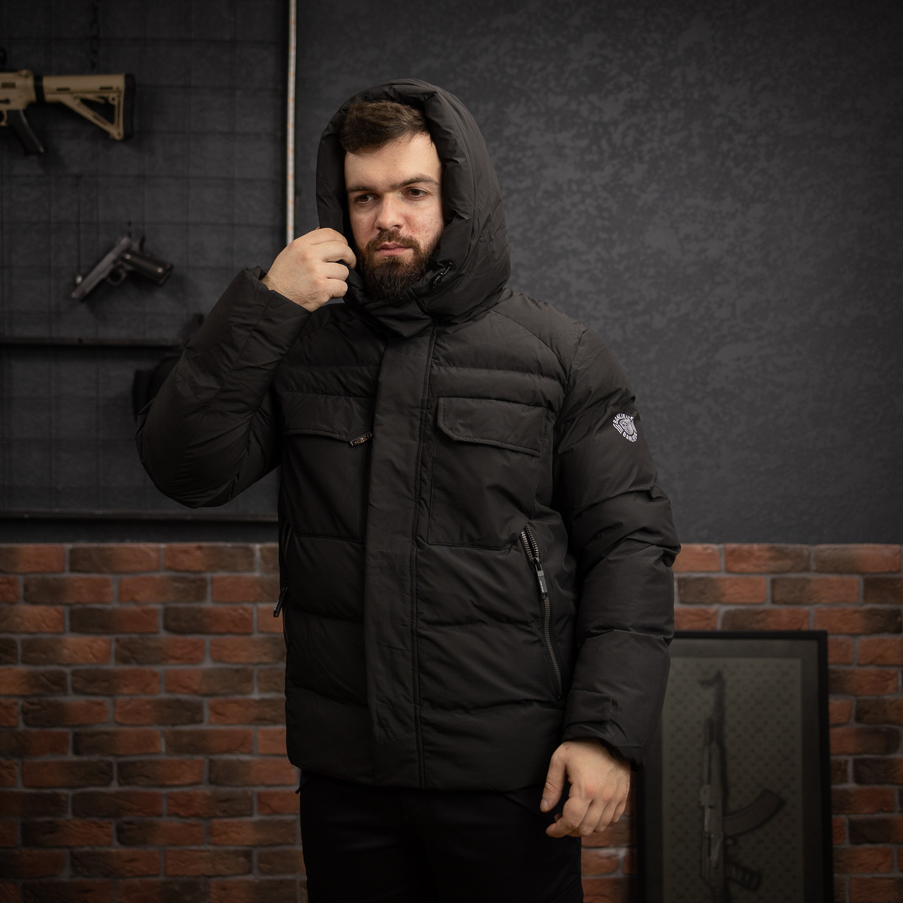 Куртка утеплена чоловіча Motti Dsnfor М 9807 чорний, фото 1
