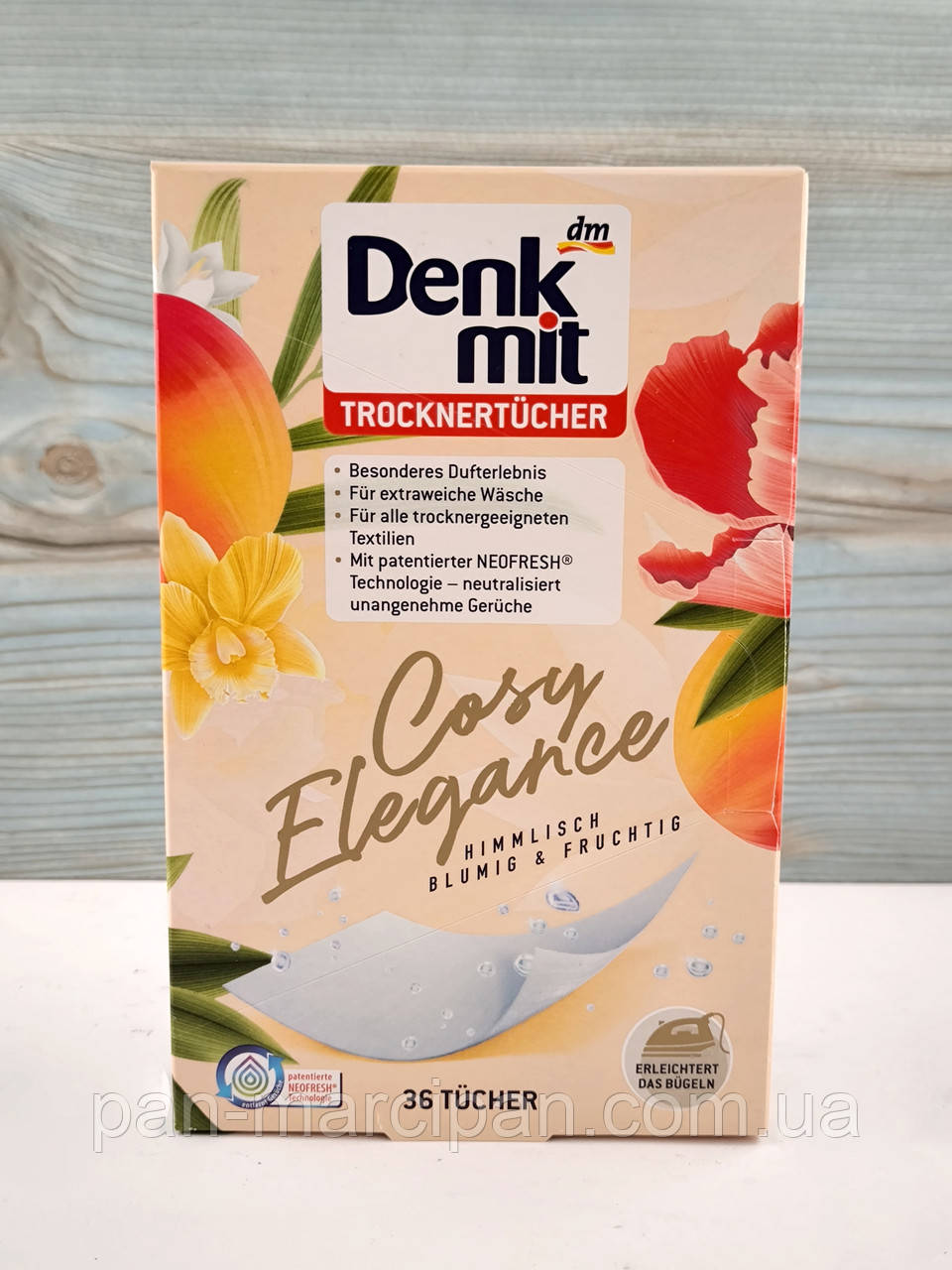 Салфетки для сушильной машины Denkmit Cosy Elegance 36 шт Німеччина, фото 1