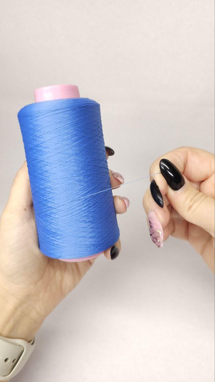 Нитки для оверлока колір "блакитний 84" 5000 м 16.7 tex