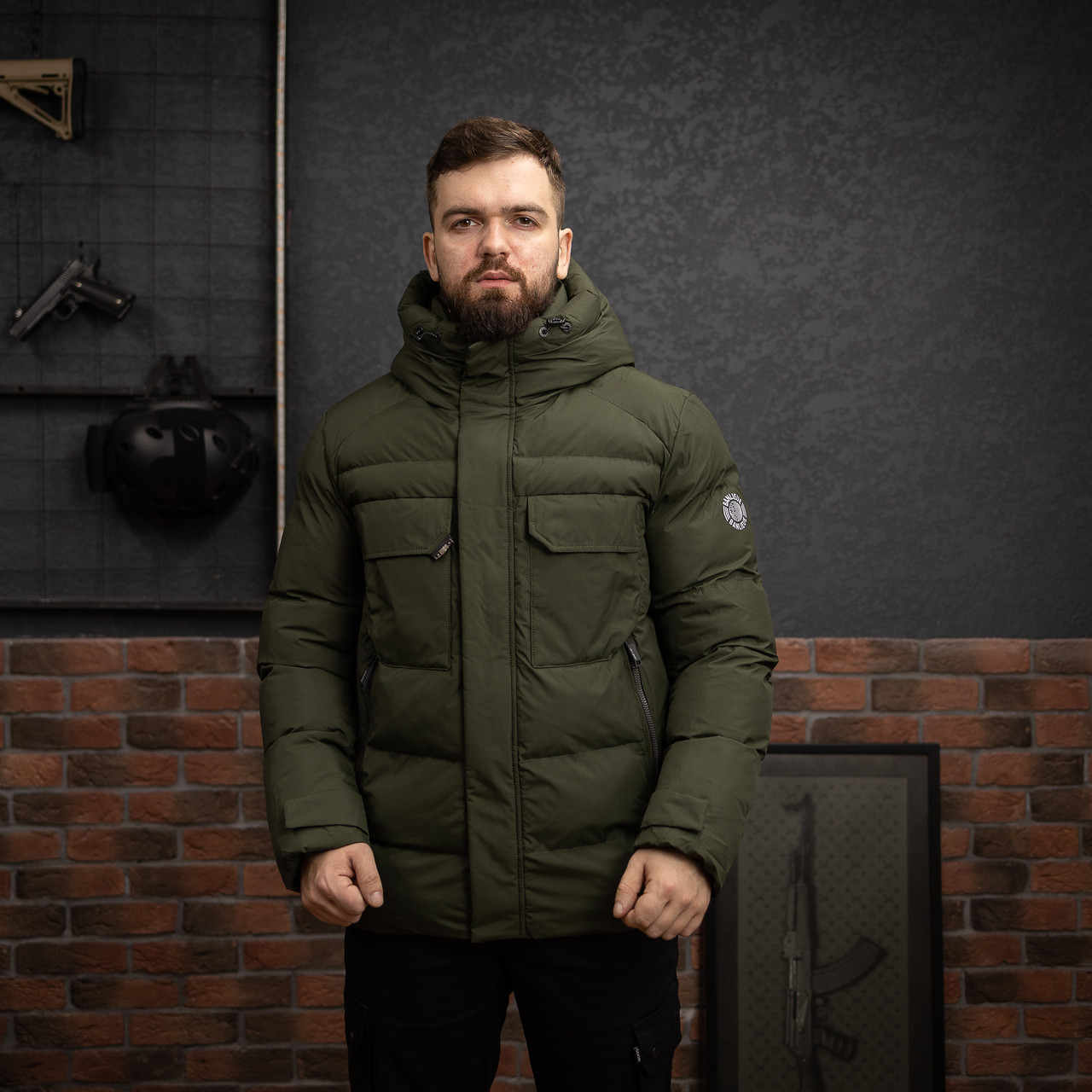 Куртка утеплена чоловіча Matti Dinton М 9807 хакі, фото 1