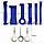 Набір інструментів для розбирання салону автомобіля 19в1, Знімання обшивки, кліпс, Зйомники обшивки машини, сині, фото 7