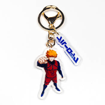 "Ренсуке Кунігамі (Синя В'язниця: Блю Лок / Blue Lock)" брелок акриловий двосторонній з уф-друком