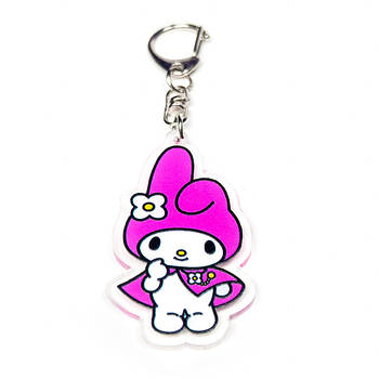 "Мелоді (Хеллоу Кітті / Hello Kitty)" брелок акриловий двосторонній з уф-друком
