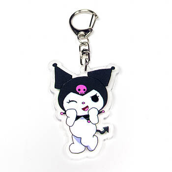 "Куромі (Хеллоу Кітті / Hello Kitty)" брелок акриловий двосторонній з уф-друком