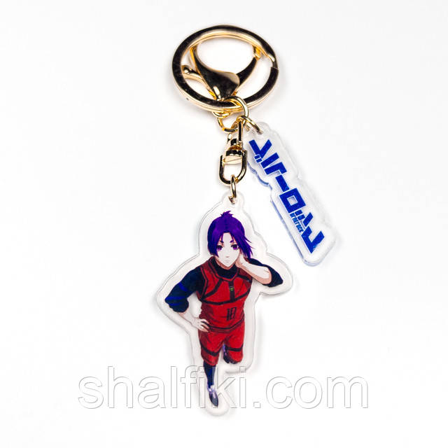 "Рео Мікаге (Синя В'язниця: Блю Лок / Blue Lock)" брелок акриловий двосторонній з уф-друком, фото 1