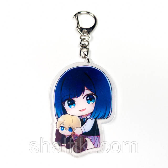 "Акане Курокава (Дитина улюбленця / My Favorite Idol)" брелок акриловий двосторонній з уф-друком, фото 1