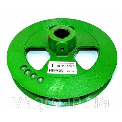 Шків привода подрібнювача комбайна AH119770R (AH119770, H123141) (HDParts-AG)