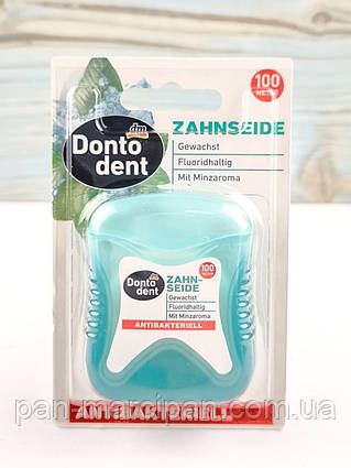 Зубная нить Dontodent Zahnseide antibakteriell 100 м Германия