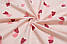 Фланель "Парні сердечка" на пудровому тлі, ширина 150 см, фото 6