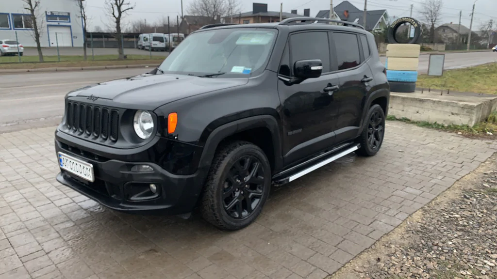 Бічні пороги Maya V1 на Jeep Renegade Пороги майданчика Джип Ренегат 2 шт.