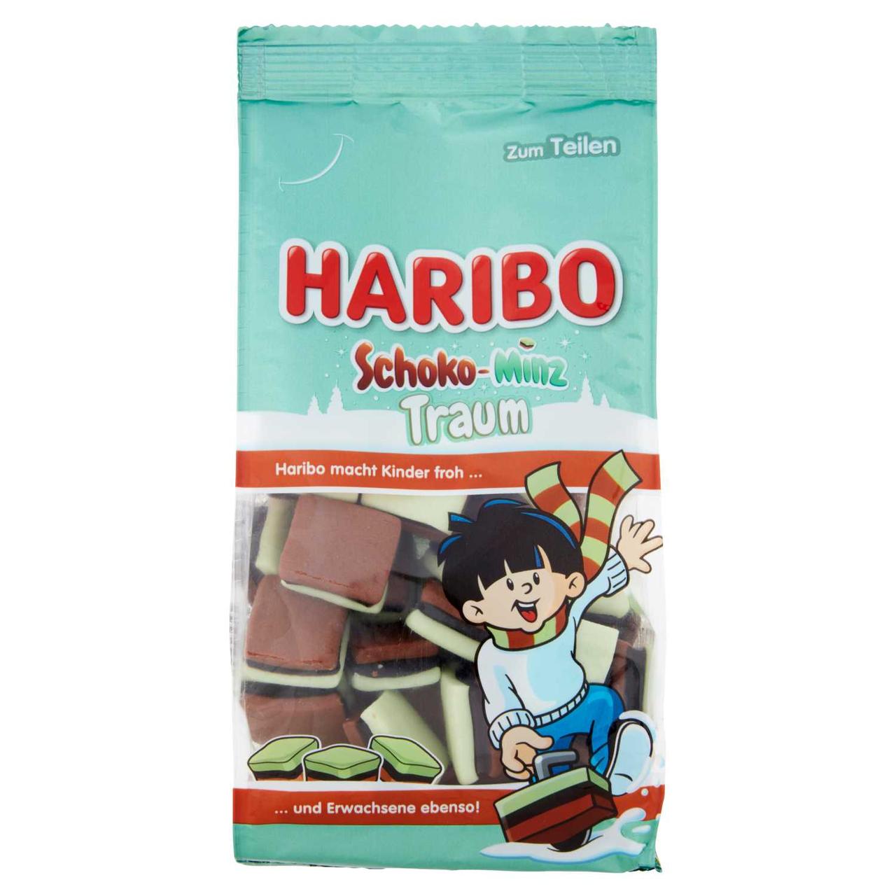 Жувальні цукерки Haribo Schoko-Minz Traum Chocolate Mint Dream 300г