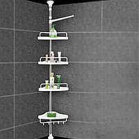 Кутова полиця Multi Corner Shelf для ванної кімнати 4 яруси CF-2661-White