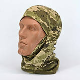 Балаклава бавовняна трикотажна літня в камуфляжі ММ-14, фото 7