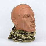 Балаклава бавовняна трикотажна літня в камуфляжі ММ-14, фото 9