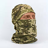 Балаклава бавовняна трикотажна літня в камуфляжі ММ-14, фото 3