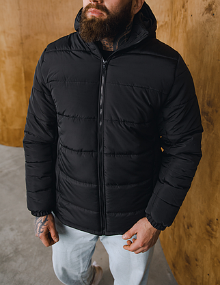 Чоловіча зимова куртка до -25 °C молодіжна повсякденна на мікрофлісі з капюшоном бічними кишенями на хлопця, фото 5