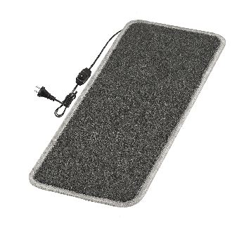 Килимок з підігрівом 50×20 см з термоізоляцією та регулятором Темно-сірий Так, фото 1