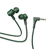 Навушники з плоским кабелем HOCO M86 Oceanic universal earphones with mic чорні, фото 6