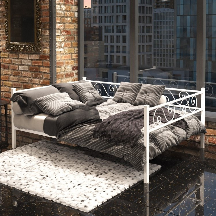 Металева софа двоспальна Амарант Тенеро, металевий диван-ліжко, ліжко тапчан для двох, фото 1