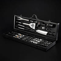 2в1 Шашличний набір і гриль барбекю, набір шампурів і для гриля BBQ, "Grills G12"