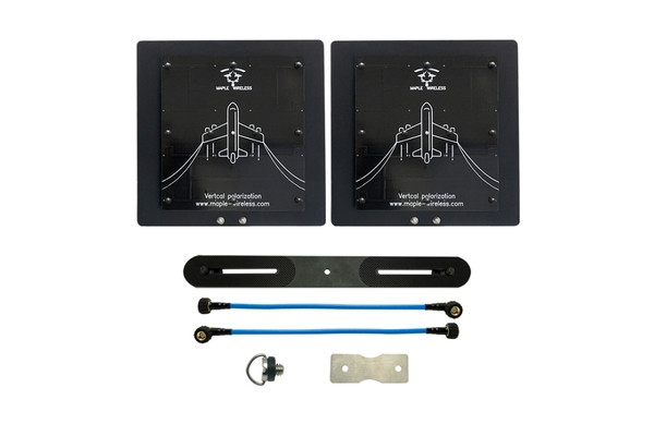 FPV антена патч 4.9 ГГц Maple Wireless Bottom RP-SMA Male 21 dBiс лінійна вертикальна - 2 шт.