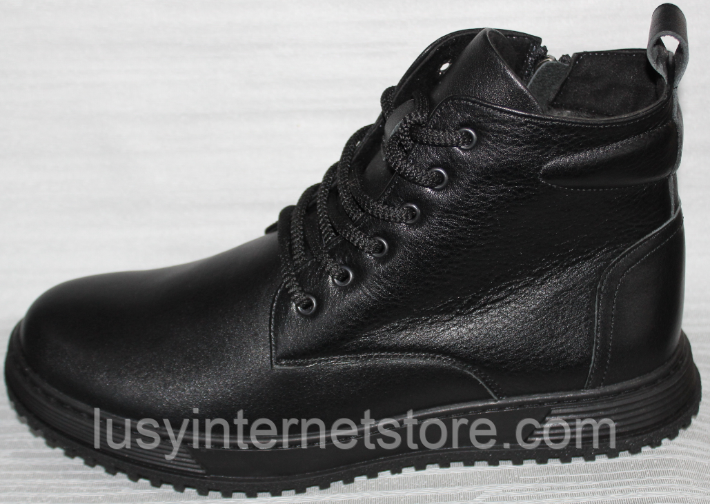 Черевики зимові чоловічі шкіряні від виробника модель АП24-56, фото 1