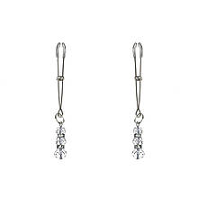 Тонкі затискачі для сосків з підвіскою Feral Feelings - Thin nipple clamps, серебро/прозорий