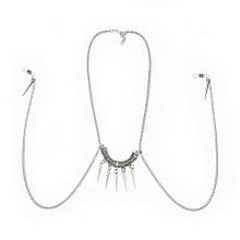 Прикраса з ланцюжками та шипами для сосків Art of Sex – Modesta