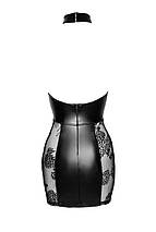 Сукня Noir Handmade F238 Short tulle dress with powerwetlook inserts, L, фото 5