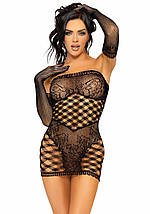Leg Avenue 2 PC Tube dress and gloves OS Black, фото 4