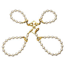 Перлинні наручники та поножи LOCKINK Pearl Handcuffs&ARklecuffs