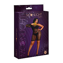 Сукня-бодістокінг Moonlight Plus Model 05 XL-XXXL Black, закрите одне плече та рукав, фото 5
