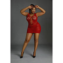 Сукня-бодістокінг Moonlight Plus Model 08 XL-XXXL Red, фото 3