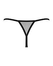 Трусики-стрінги Obsessive Novenes crotchless thong, M/L, сітка, стрепи, прикраса зі стразами, фото 4