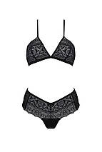Комплект Passion KERRIA BIKINI black, L/XL, бралет і трусики-бікіні, фото 3
