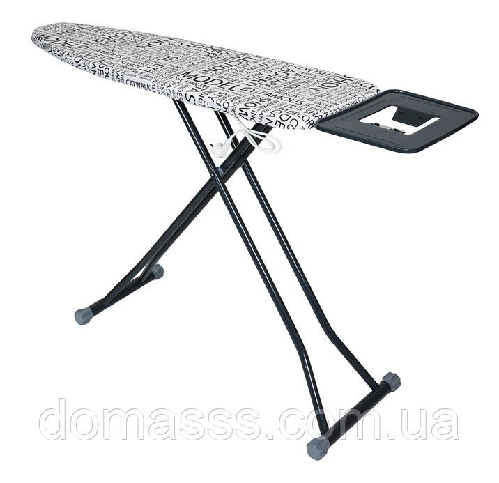 Прасувальна дошка моноблок з розеткою LIME 118x38 см, (чорний текст), фото 1