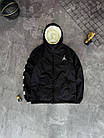 Спортивна тепла двостороння куртка Jordan молодіжна з капюшоном утеплена куртка флісова до -7, фото 5
