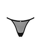 Прозорі стрінги із мереживом Obsessive Celia Noir thong XS/S, фото 5