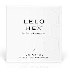 Презервативи LELO HEX Condoms Original 3 Pack, тонкі та суперміцні
