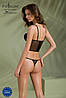 Комплект Passion KERRIA SET black, L/XL, сітка+мереживо, бюстьє та стрінги, фото 7