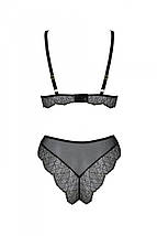 Комплект Passion AMBERLY SET black, L/XL, бралет і трусики бразиліана, фото 4