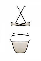 Комплект білизни Passion CHIKA SET, S/M, cream, топ, трусики, фото 4