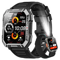 Смарт часы Blackview W60 Black 900mAh Водонепоницаемые Защищенные IP68 с фонариком